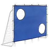 Songmics Fußballtorwand Blau