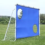 Songmics Fußballtorwand Blau - 2