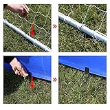 Songmics Fußballtorwand Blau - 6