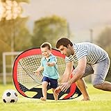 2 in 1 Pop Up Fußballtor und Torwand - 2