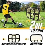 Klappbares 2 in 1 Pop-Up Fußballtor für Kinder im Garten - 2