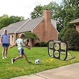 Klappbares 2 in 1 Pop-Up Fußballtor für Kinder im Garten - 6
